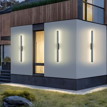 Brilagi - Kinkiet zewnętrzny LINEO LED/24W/230V 3000K IP65 100 cm antracyt CRI 90