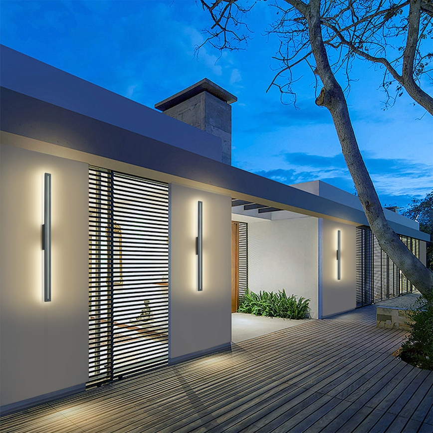 Brilagi - Kinkiet zewnętrzny LINEO LED/24W/230V 3000K IP65 100 cm antracyt CRI 90