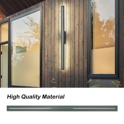 Brilagi - Kinkiet zewnętrzny LINEO LED/24W/230V 3000K IP65 100 cm antracyt CRI 90