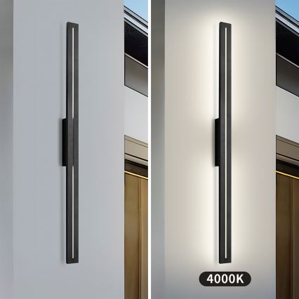 Brilagi - Zewnętrzny kinkiet LED LINEO LED/24W/230V 4000K IP65 100 cm czarny CRI 90