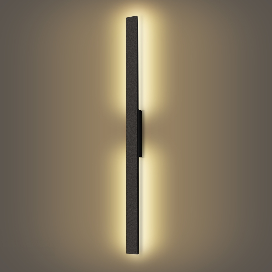 Brilagi - Zewnętrzny kinkiet LED LUNA 24W/230V 3000K IP65 100 cm czarny