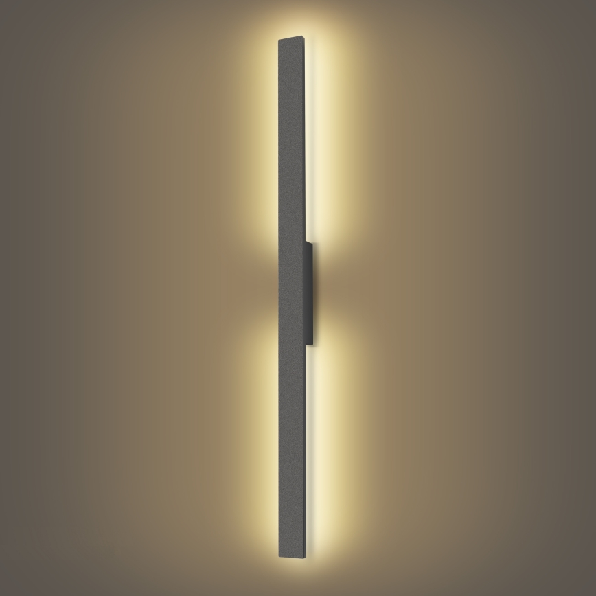Brilagi - Zewnętrzny kinkiet LED LUNA LED/24W/230V 3000K IP65 100 cm antracyt