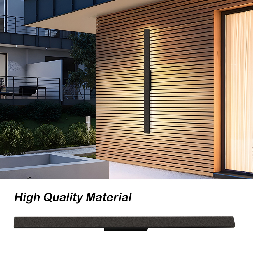 Brilagi - Kinkiet zewnętrzny LED LUNA LED/24W/230V 3000K IP65 100 cm czarny CRI 90