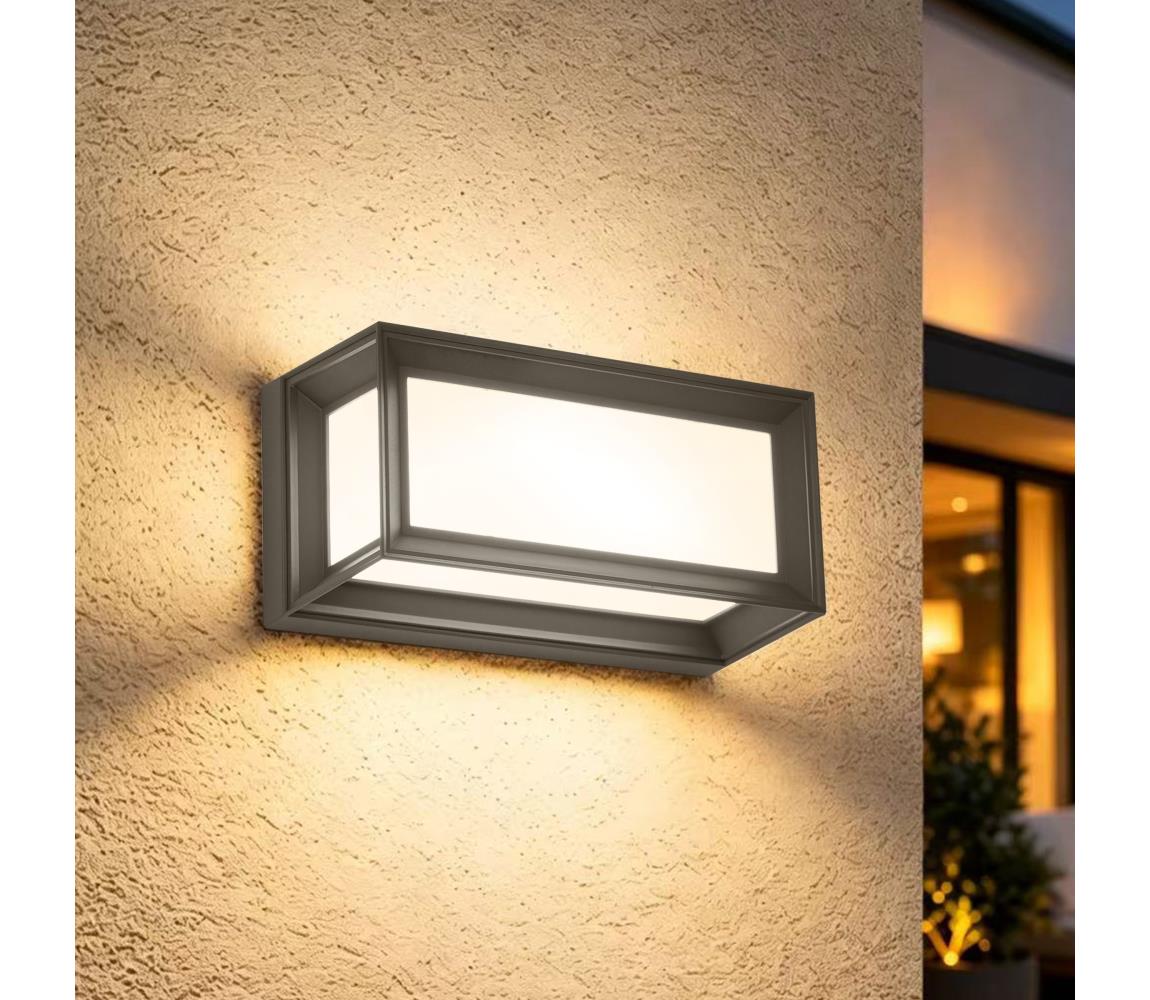 Brilagi - Zewnętrzny kinkiet LED PARKER LED/12W/230V 3000/4500/6000K antracyt IP44