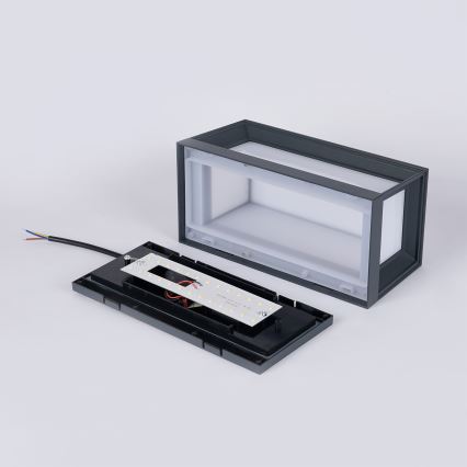 Brilagi - Zewnętrzny kinkiet LED PARKER LED/12W/230V 3000/4500/6000K antracyt IP44
