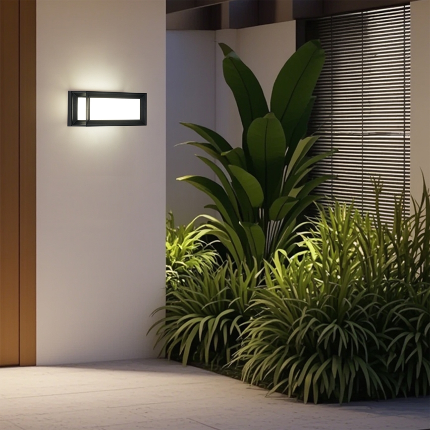 Brilagi - Zewnętrzny kinkiet LED PARKER LED/12W/230V czarny IP44
