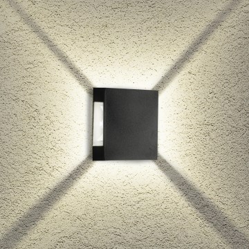 Brilagi - zewnętrzny kinkiet LED QUADRAY LED/4W/230V czarny IP65