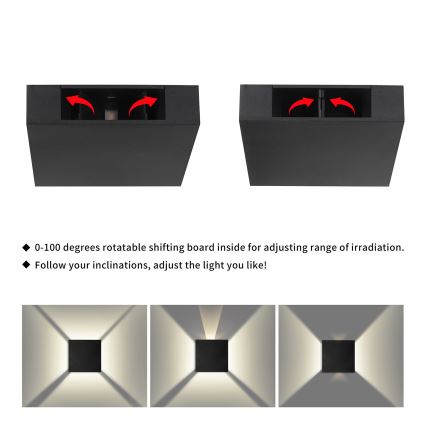 Brilagi - zewnętrzny kinkiet LED QUADRAY LED/4W/230V czarny IP65