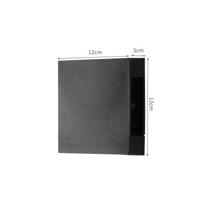Brilagi - zewnętrzny kinkiet LED QUADRAY LED/4W/230V czarny IP65