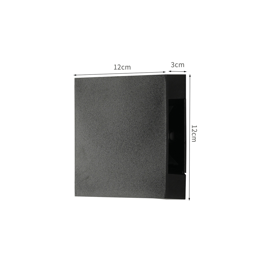 Brilagi - zewnętrzny kinkiet LED QUADRAY LED/4W/230V czarny IP65