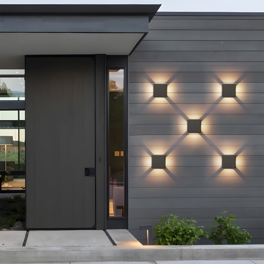 Brilagi - Zewnętrzny kinkiet LED QUADRAY LED/6W/230V antracyt IP54