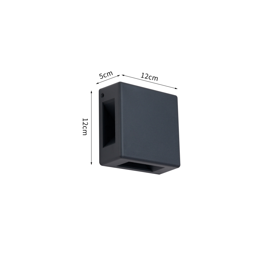 Brilagi - Zewnętrzny kinkiet LED QUADRAY LED/6W/230V antracyt IP54