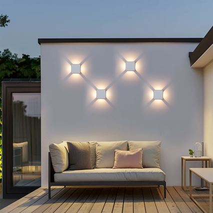 Brilagi - Zewnętrzny kinkiet LED QUADRAY LED/6W/230V biały IP54