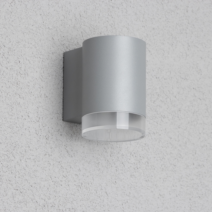 Brilagi - LED RGBW ściemnialna zewnętrzna oprawa ścienna MATERA 1xGU10/4,8W/230V 3000K IP54 szara + pilot zdalnego sterowania