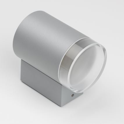 Brilagi - LED RGBW ściemnialna zewnętrzna oprawa ścienna MATERA 1xGU10/4,8W/230V 3000K IP54 szara + pilot zdalnego sterowania