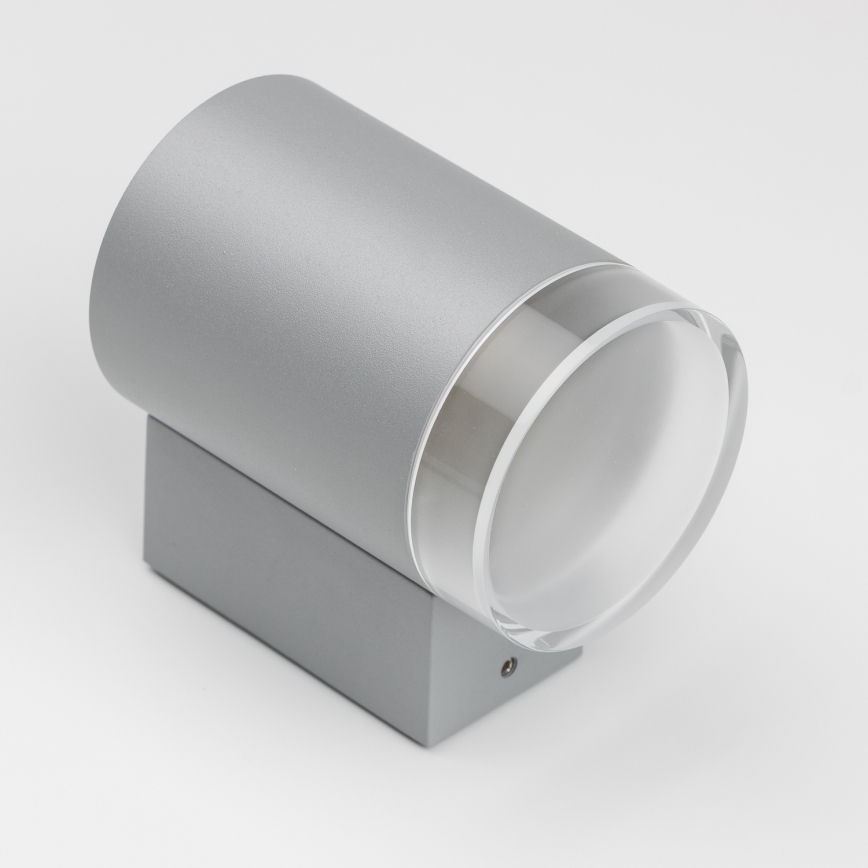 Brilagi - LED RGBW ściemnialna zewnętrzna oprawa ścienna MATERA 1xGU10/4,8W/230V 3000K IP54 szara + pilot zdalnego sterowania