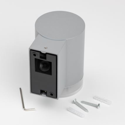 Brilagi - LED RGBW ściemnialna zewnętrzna oprawa ścienna MATERA 1xGU10/4,8W/230V 3000K IP54 szara + pilot zdalnego sterowania