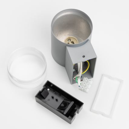 Brilagi - LED RGBW ściemnialna zewnętrzna oprawa ścienna MATERA 1xGU10/4,8W/230V 3000K IP54 szara + pilot zdalnego sterowania