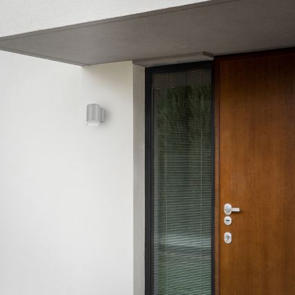 Brilagi - LED RGBW ściemnialna zewnętrzna oprawa ścienna MATERA 1xGU10/4,8W/230V 3000K IP54 szara + pilot zdalnego sterowania