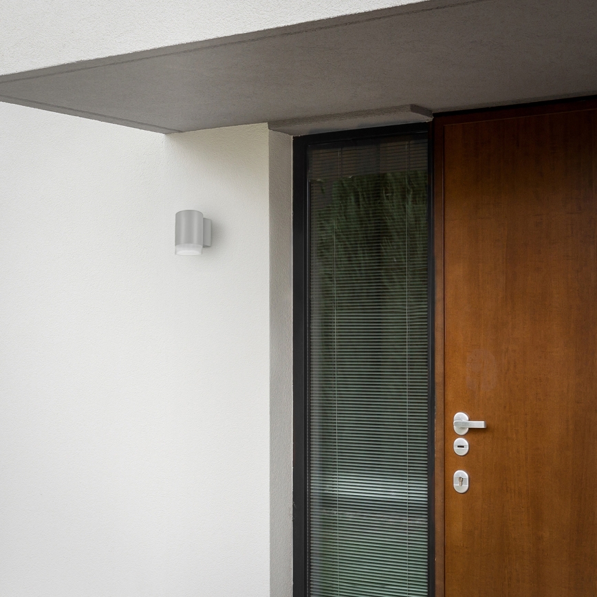 Brilagi - LED RGBW ściemnialna zewnętrzna oprawa ścienna MATERA 1xGU10/4,8W/230V 3000K IP54 szara + pilot zdalnego sterowania