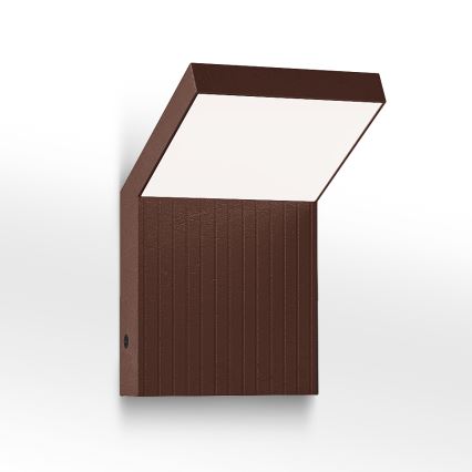 BRILAGI - Zewnętrzny kinkiet LED RIANO LED/8W/230V, brązowy, IP65
