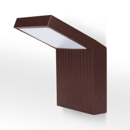 BRILAGI - Zewnętrzny kinkiet LED RIANO LED/8W/230V, brązowy, IP65