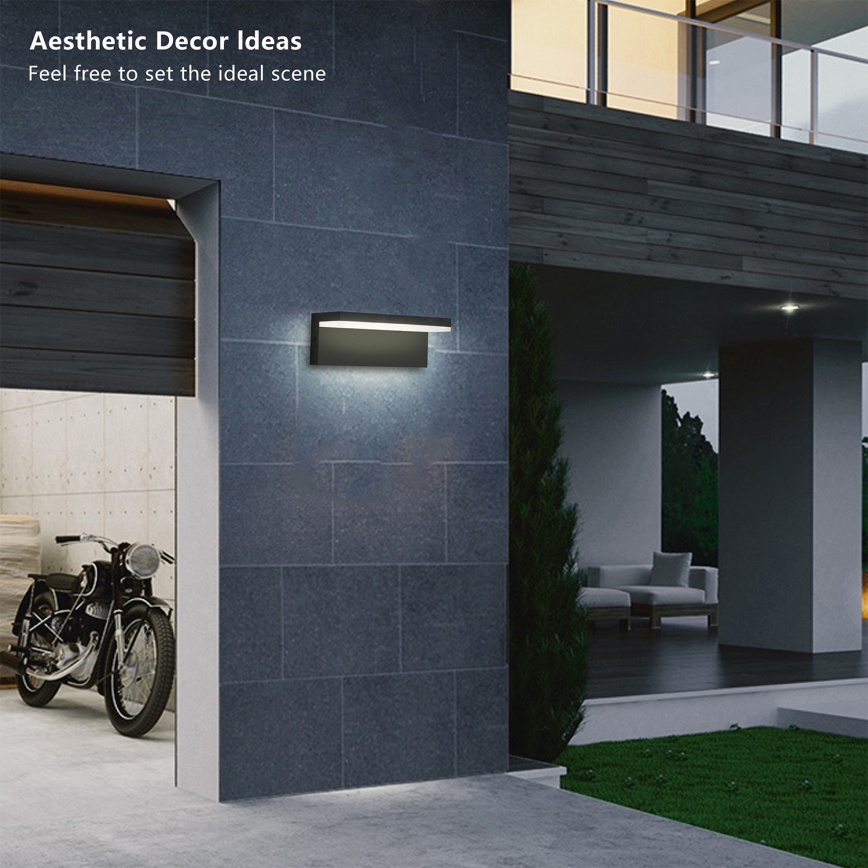 Brilagi - Zewnętrzny kinkiet LED TESSI LED/10W/230V czarny IP54