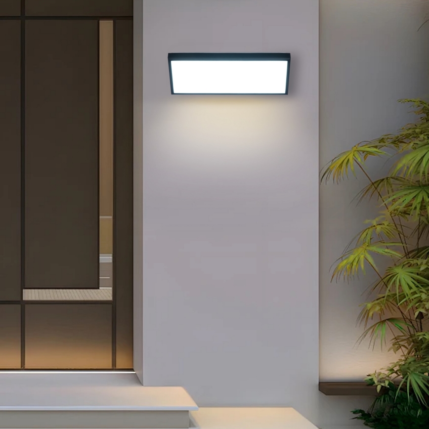 Brilagi - LED zewnętrzny kinkiet TRIANGLE LED/42W/230V 45 cm czarny IP65