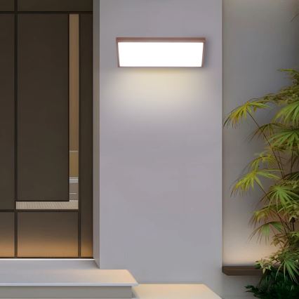 Brilagi - Kinkiet zewnętrzny LED TRIANGLE LED/42W/230V 3000/4000/6500K brązowy IP65