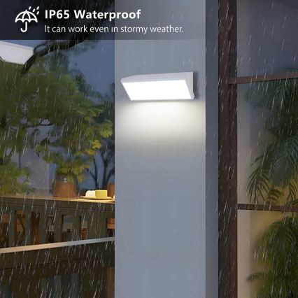 Brilagi - Zewnętrzny kinkiet LED TRIANGLE LED/42W/230V biały IP65