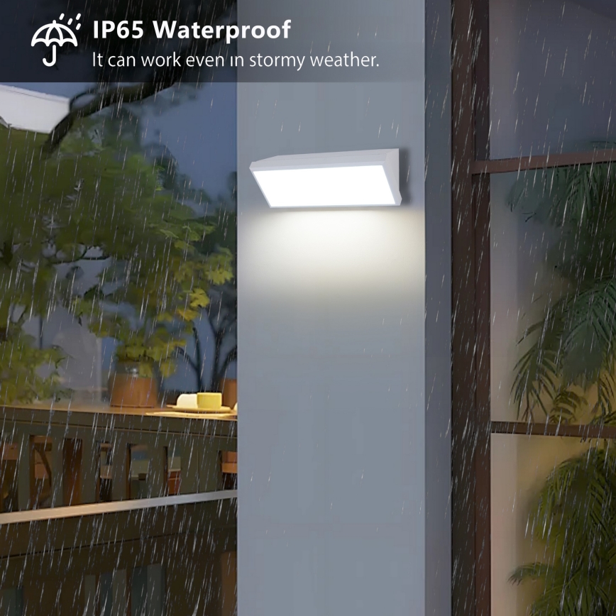 Brilagi - Zewnętrzny kinkiet LED TRIANGLE LED/42W/230V biały IP65