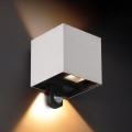 Brilagi - Zewnętrzny kinkiet LED z czujnikiem CUBE LED/6W/230V szary IP65