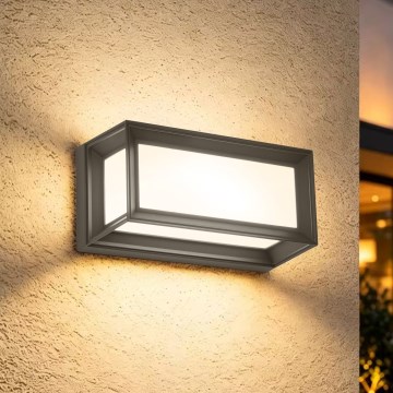 Brilagi - zewnętrzny kinkiet LED z czujnikiem PARKER LED/12W/230V antracyt IP44