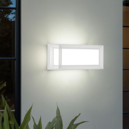 Brilagi - LED zewnętrzna oprawa ścienna z czujnikiem PARKER LED/12W/230V biała IP44