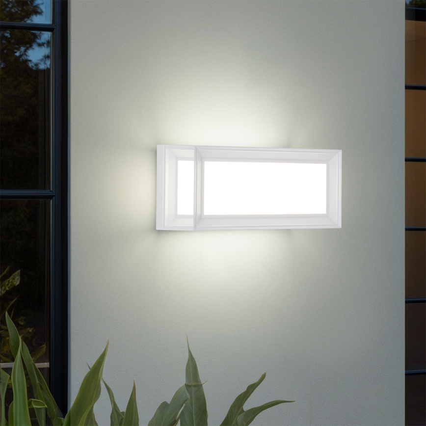 Brilagi - LED zewnętrzna oprawa ścienna z czujnikiem PARKER LED/12W/230V biała IP44