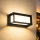 Brilagi - Zewnętrzny kinkiet LED z czujnikiem PARKER LED/12W/230V czarny IP44