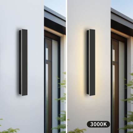Brilagi - Zewnętrzny kinkiet LED LINEAR LED/12W/230V 3000K IP65 50 cm czarny
