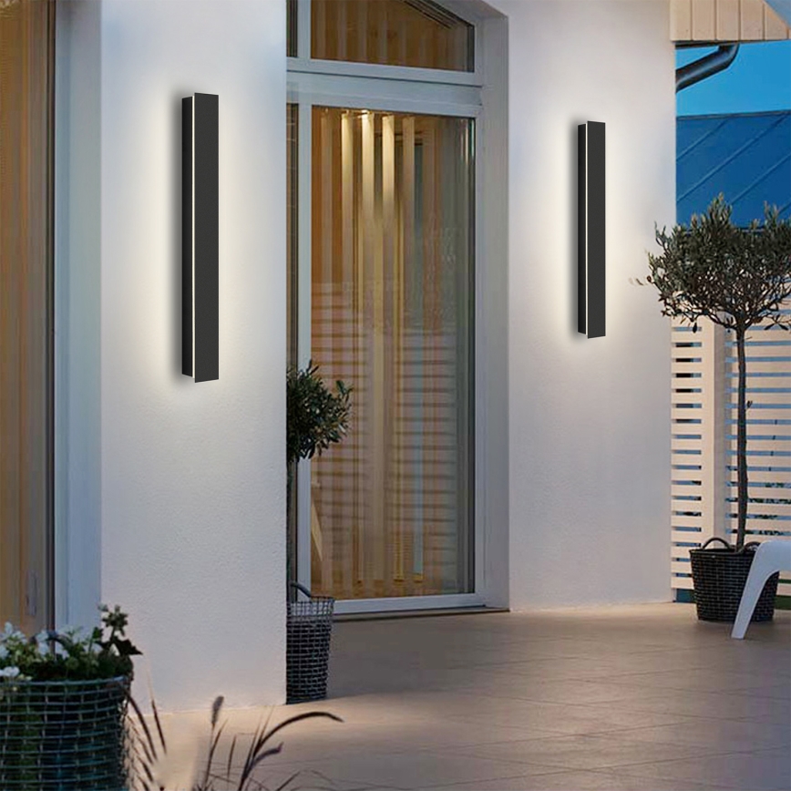Brilagi - Zewnętrzny kinkiet LED LINEAR LED/12W/230V 3000K IP65 50 cm czarny