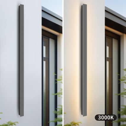 Brilagi - Oprawa ścienna zewnętrzna LED LINEAR 32W/230V 3000K IP65 140 cm antracyt CRI 90