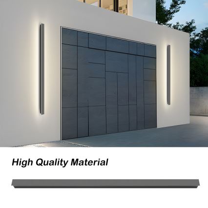 Brilagi - Oprawa ścienna zewnętrzna LED LINEAR 32W/230V 3000K IP65 140 cm antracyt CRI 90