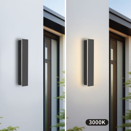 Brilagi - Zewnętrzna oprawa ścienna LED LINEAR 8W/230V 3000K IP65 30 cm antracyt CRI 90