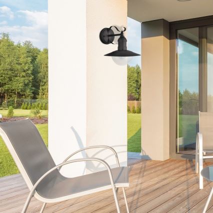 Brilagi - Zewnętrzny kinkiet MOLDE 1xE27/60W/230V IP44 czarny