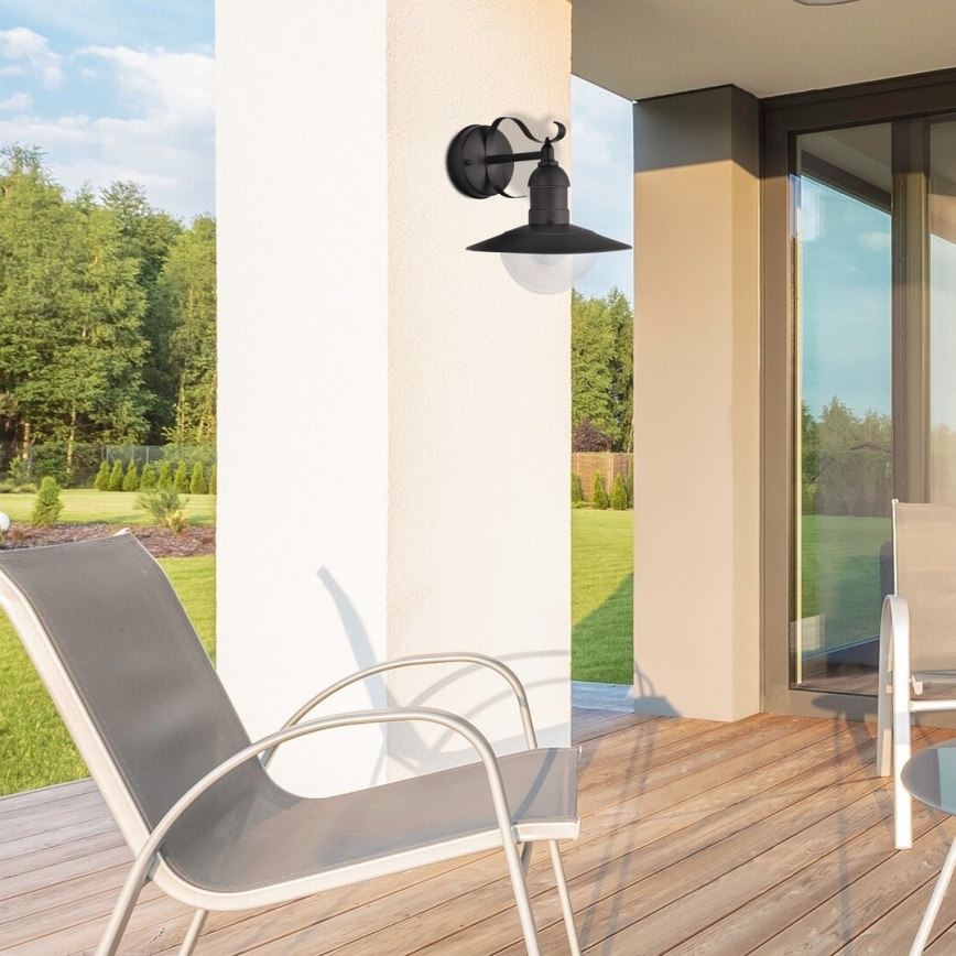 Brilagi - Zewnętrzny kinkiet MOLDE 1xE27/60W/230V IP44 czarny