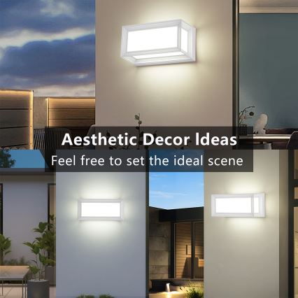 Brilagi - Zewnętrzny kinkiet PARKER 1xE27/60W/230V biały IP44