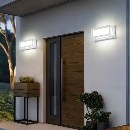 Brilagi - LED zewnętrzna oprawa ścienna PARKER LED/12W/230V 3000/4500/6000K biała IP44