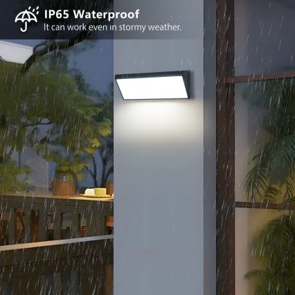 Brilagi - Zewnętrzny kinkiet TRIANGLE LED/42W/230V czarny IP65