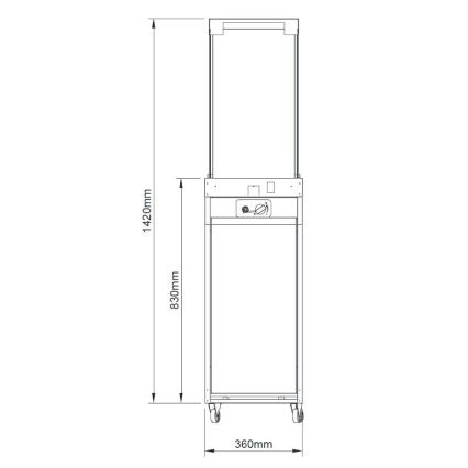 BRILAGI - Zewnętrzny kominek gazowy FLARO GAS 142x36 cm 8kW 1xAAA rdzawy/brązowy + pokrowiec ochronny