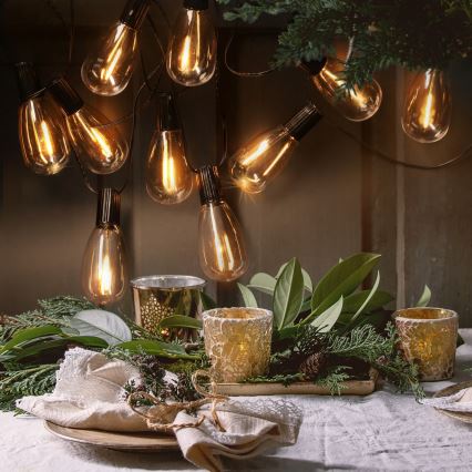 Brilagi - Zewnętrzny łańcuch dekoracyjny LED 10xLED/3xAA 3,2m IP44 ciepła biała