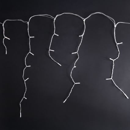 Brilagi - Zewnętrzny łańcuch LED, 400 diod, 8 funkcji, 23 m, IP44, ciepła biel