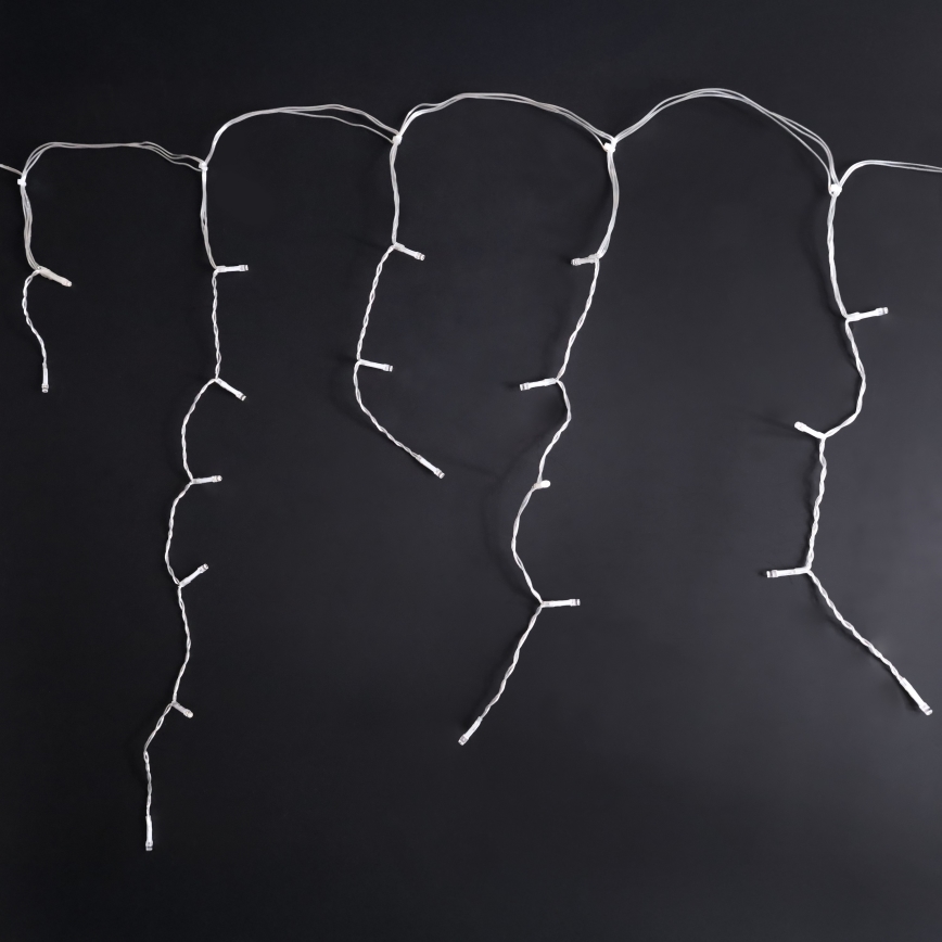 Brilagi - Zewnętrzny łańcuch LED, 400 diod, 8 funkcji, 23 m, IP44, ciepła biel